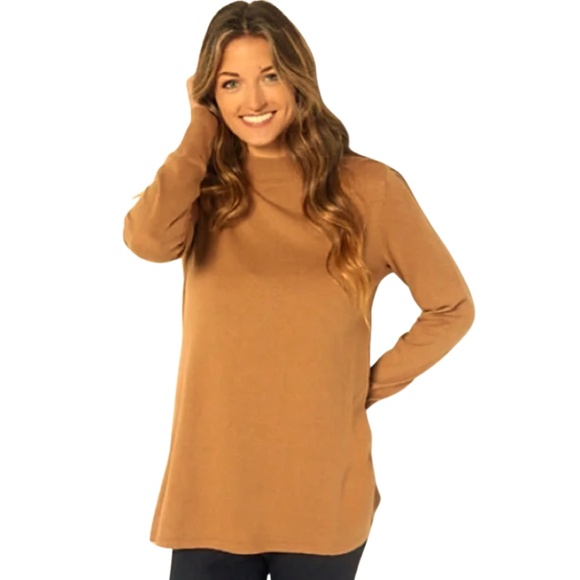 LP | Tan Sweater w/ Button Detail - Picture 1 of 7